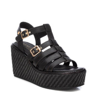 Carmela Donna Sandali con zeppa 161388 Nero