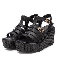 Carmela Donna Sandali con zeppa 161388 Nero