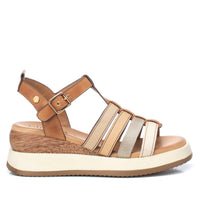 Carmela Donna Sandali con zeppa 161607 Cuoio
