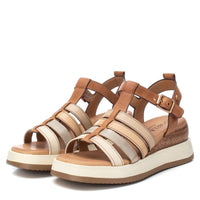 Carmela Donna Sandali con zeppa 161607 Cuoio