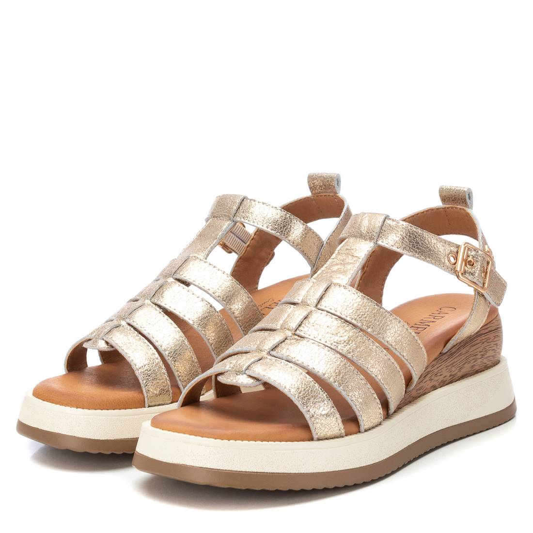 Carmela Donna Sandali con zeppa 161609 Oro