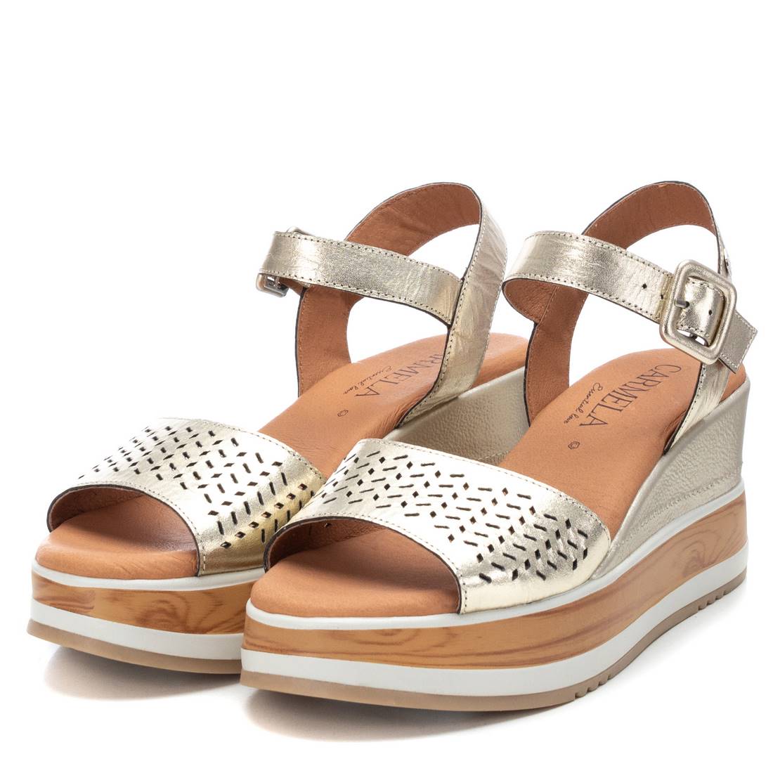 Carmela Donna Sandali con zeppa 160531 Oro