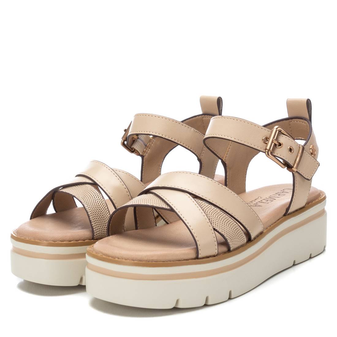 Carmela Donna Sandali con tacco 161394 Beige