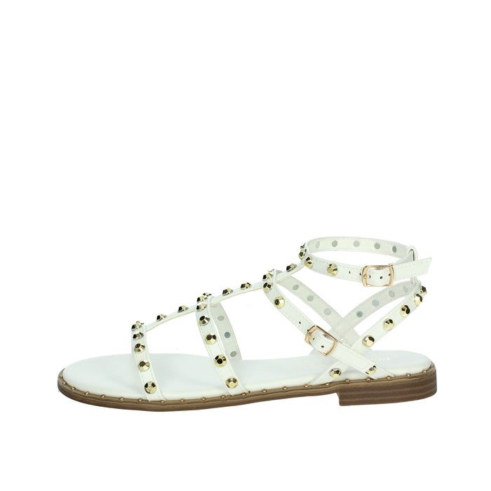 PATRIZIA PEPE Bambine e ragazze Sandali bassi J3717.27 Bianco/Oro