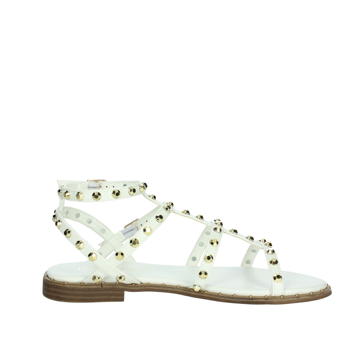 PATRIZIA PEPE Bambine e ragazze Sandali bassi J3717.27 Bianco/Oro