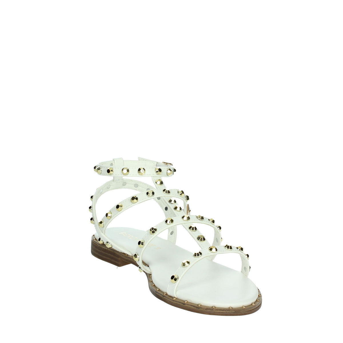 PATRIZIA PEPE Bambine e ragazze Sandali bassi J3717.27 Bianco/Oro