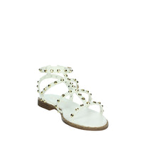 PATRIZIA PEPE Bambine e ragazze Sandali bassi J3717.27 Bianco/Oro