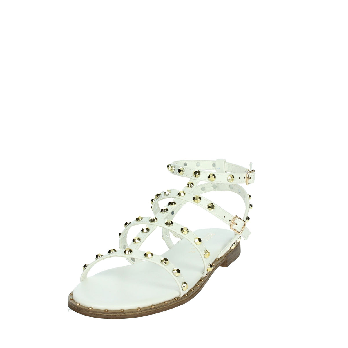 PATRIZIA PEPE Bambine e ragazze Sandali bassi J3717.27 Bianco/Oro