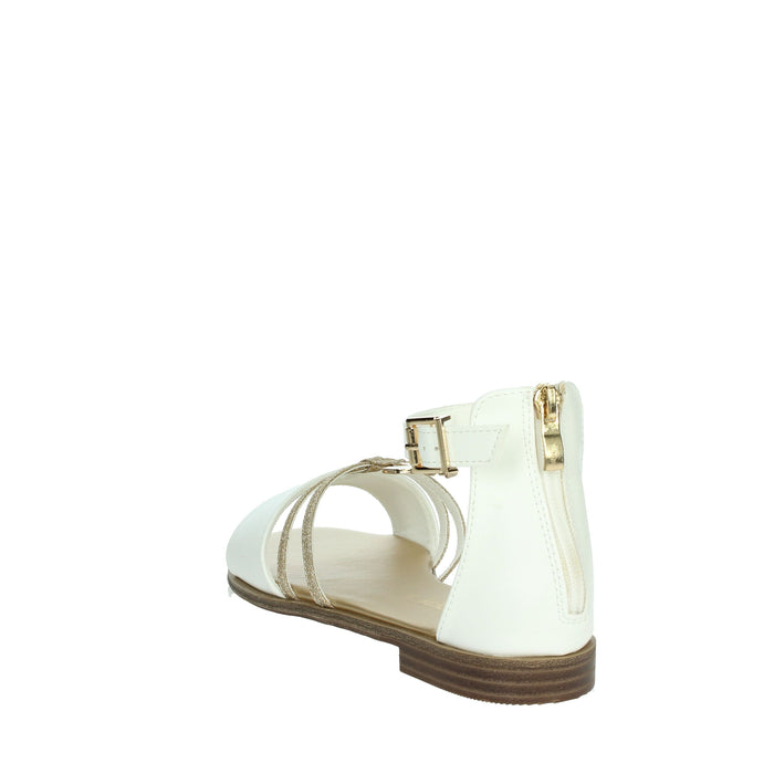 PATRIZIA PEPE Bambine e ragazze Sandali bassi PJ293.27 Bianco/Oro