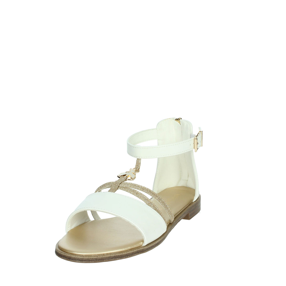 PATRIZIA PEPE Bambine e ragazze Sandali bassi PJ293.27 Bianco/Oro