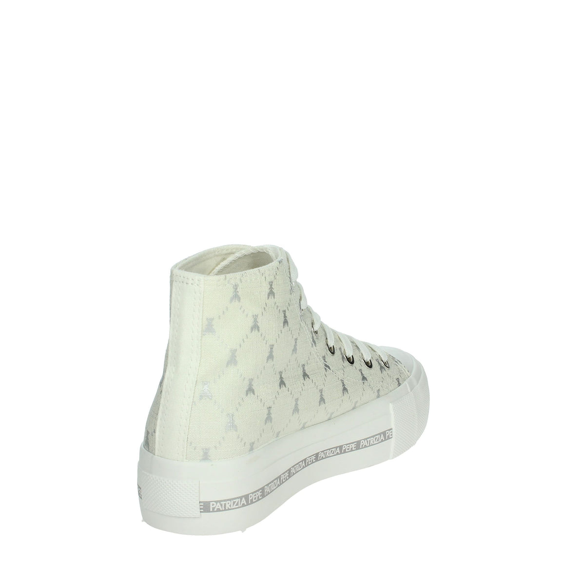 PATRIZIA PEPE Bambine e ragazze Sneakers alta PJ257.30 Bianco/Argento