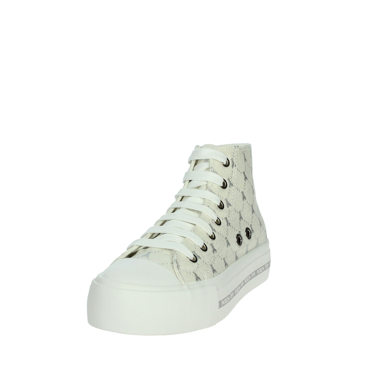 PATRIZIA PEPE Bambine e ragazze Sneakers alta PJ257.30 Bianco/Argento