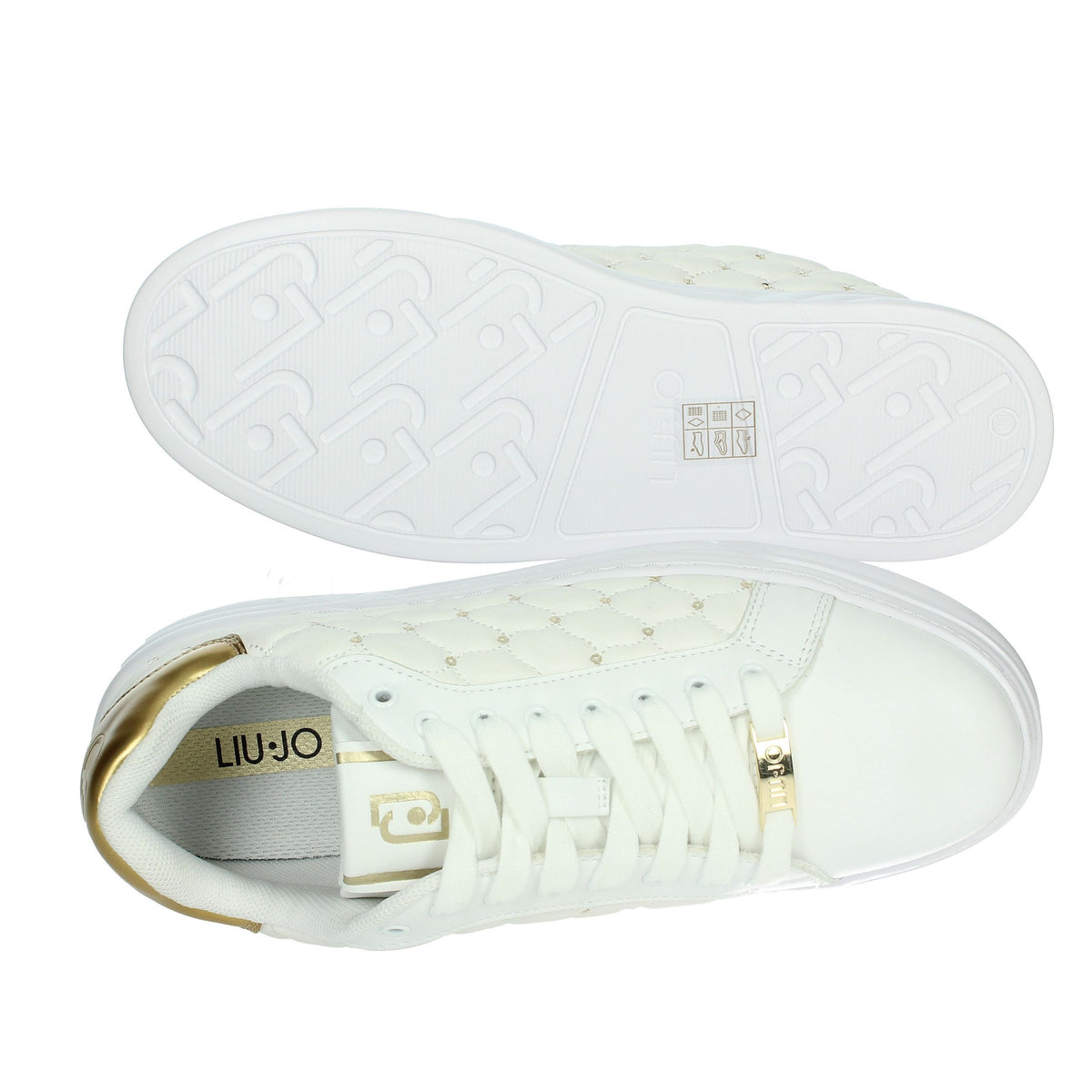 LIU-JO Donna Sneakers bassa CLEO 12 Bianco