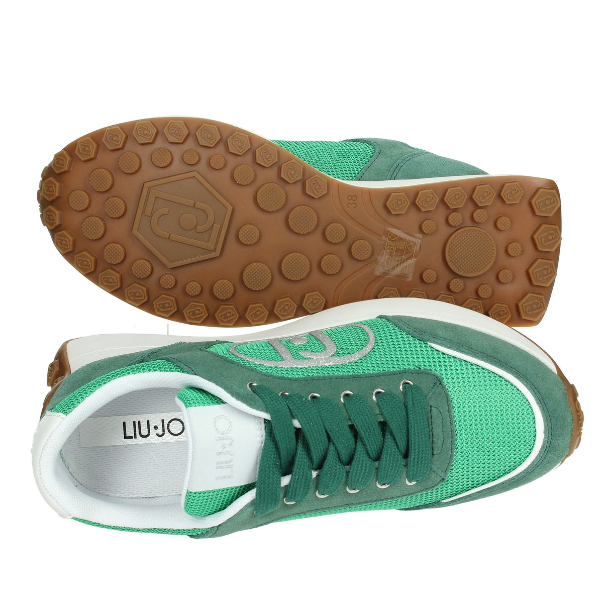 LIU-JO Donna Sneakers bassa LOLO 17 Verde