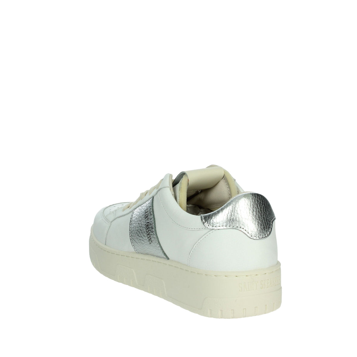 SAINT SNEAKERS Donna Sneakers bassa TENNIS Bianco/Argento