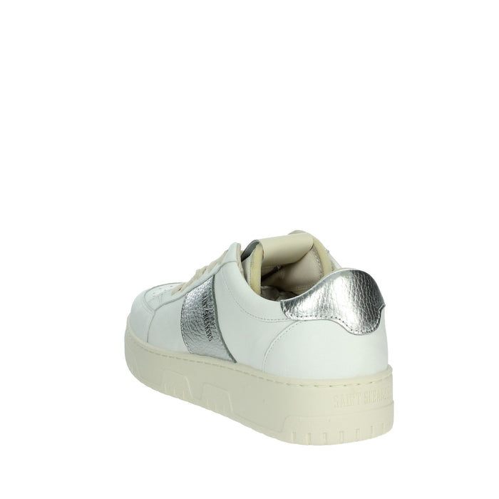SAINT SNEAKERS Donna Sneakers bassa TENNIS Bianco/Argento