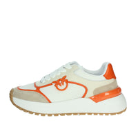 PINKO Donna Sneakers bassa SS0019 P020 Bianco/Arancione