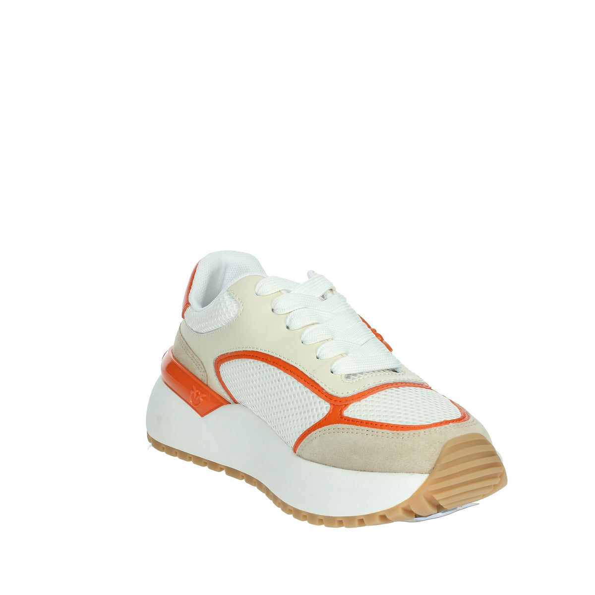 PINKO Donna Sneakers bassa SS0019 P020 Bianco/Arancione