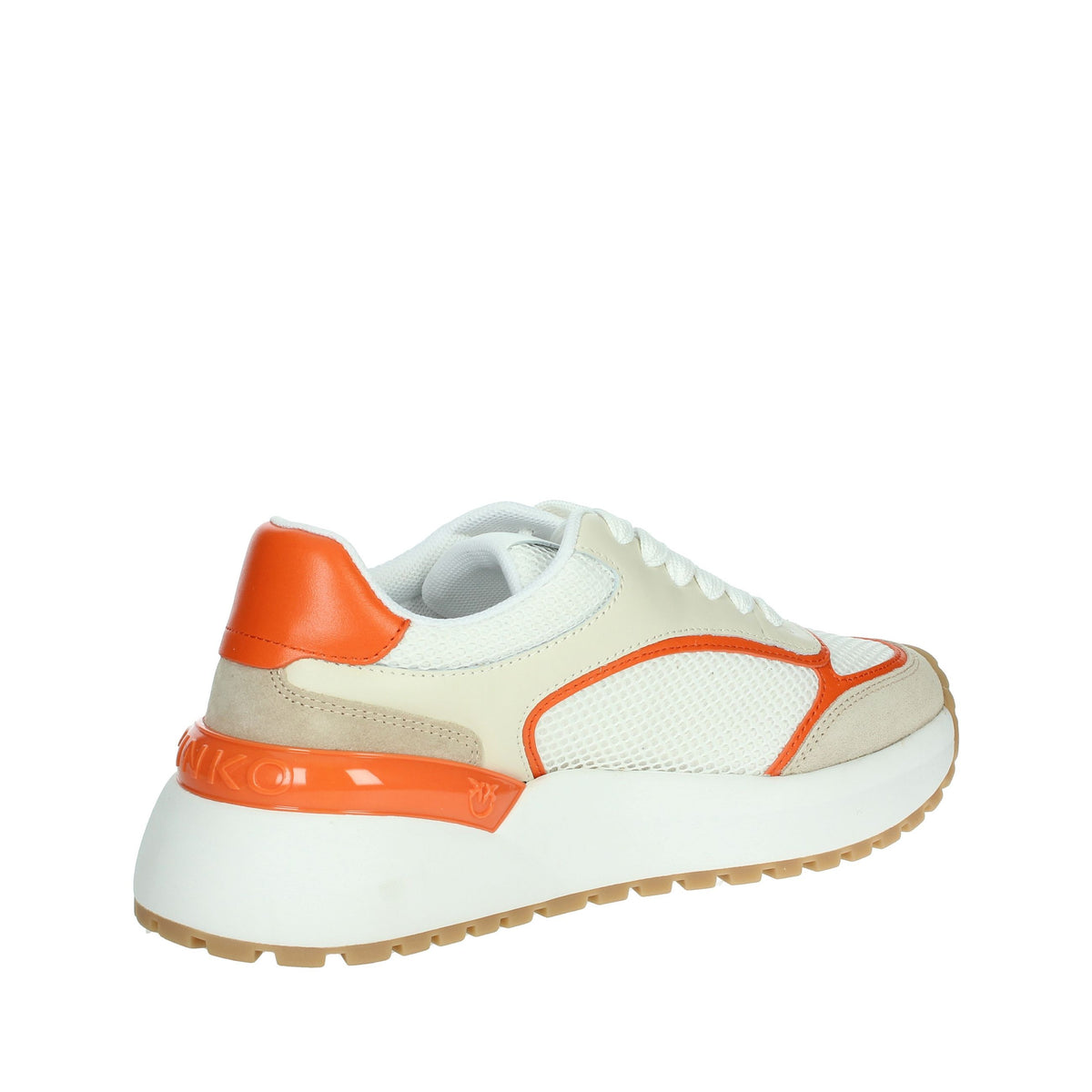 PINKO Donna Sneakers bassa SS0019 P020 Bianco/Arancione