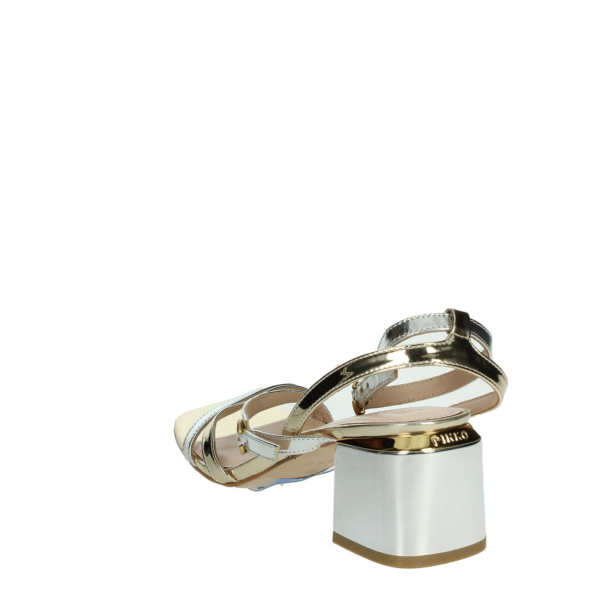 PINKO Donna Sandali con tacco SD0051 P005 Argento/Oro