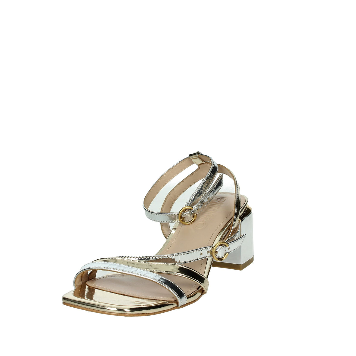 PINKO Donna Sandali con tacco SD0051 P005 Argento/Oro
