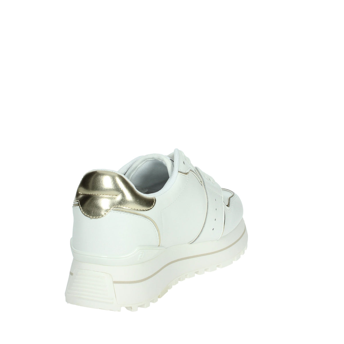 LIU-JO Donna Sneakers bassa MAXI WONDER 85 Bianco/Oro