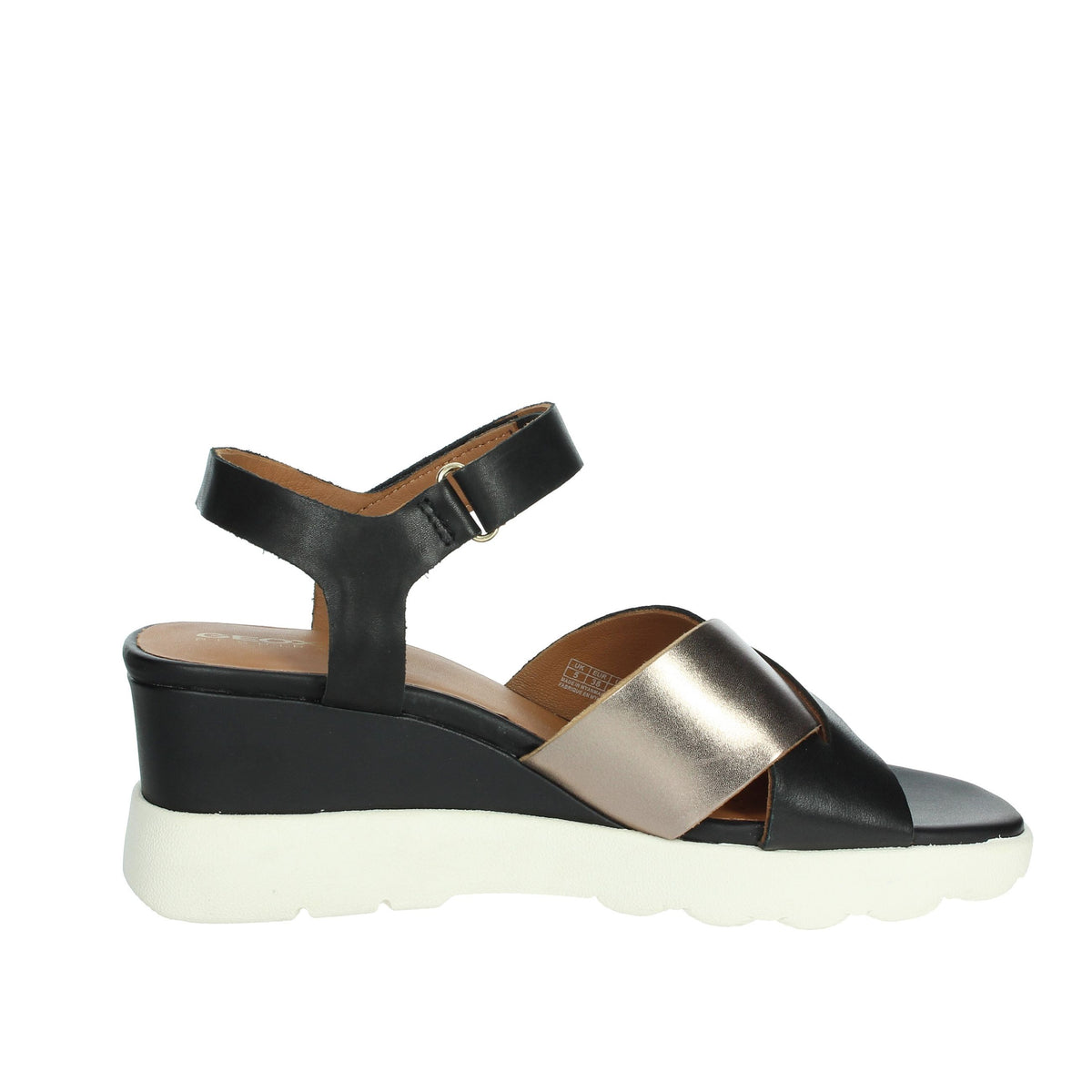 GEOX Donna Sandali con zeppa D45G0C 043CF Nero/Oro
