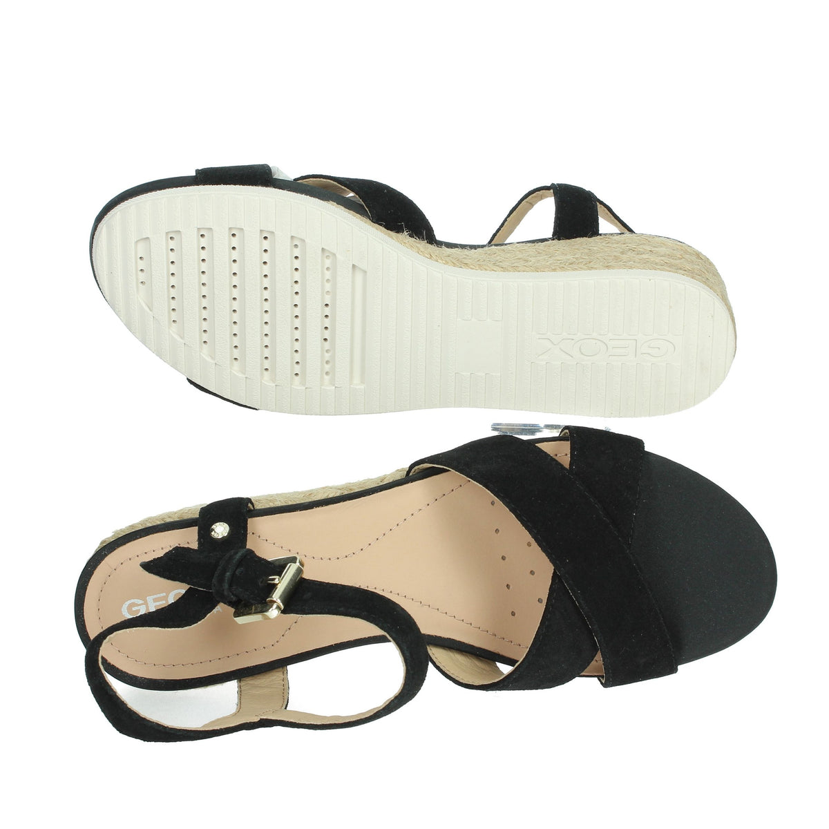 GEOX Donna Sandali con zeppa D02HHC 00022 Nero