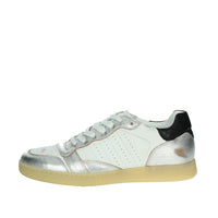 D.A.T.E. Donna Sneakers bassa W401-SL-SF-WS Bianco/Argento