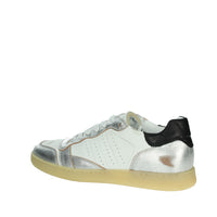 D.A.T.E. Donna Sneakers bassa W401-SL-SF-WS Bianco/Argento