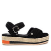 Refresh Damen Flacher Sandale 171539 Schwarz