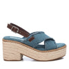 Refresh Damen Sandale mit Absatz 171596 Jeans