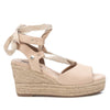 Refresh Damen Sandale mit Keilabsatz 170771 Beige