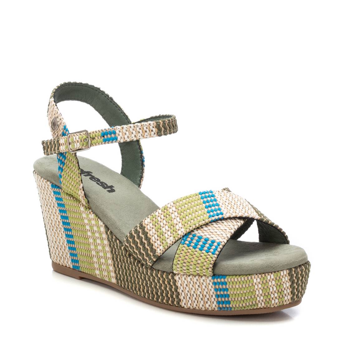 REFRESH Donna Sandali con zeppa 171806 Verde