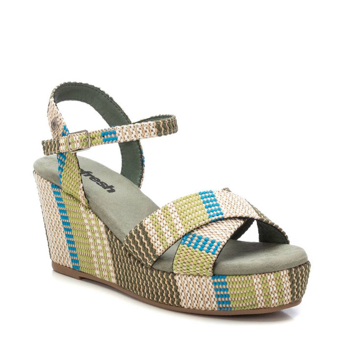 REFRESH Donna Sandali con zeppa 171806 Verde
