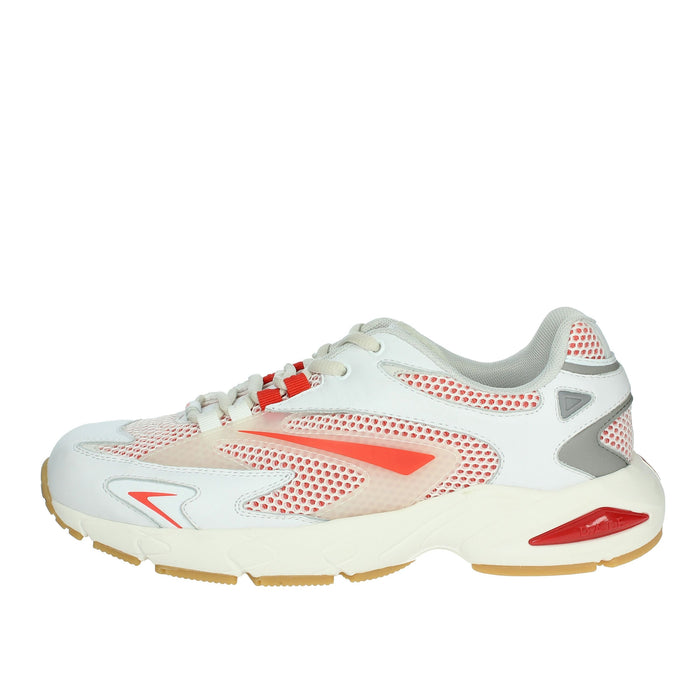 D.A.T.E. Uomo Sneakers bassa M401-SN-ME-WR Bianco/Rosso