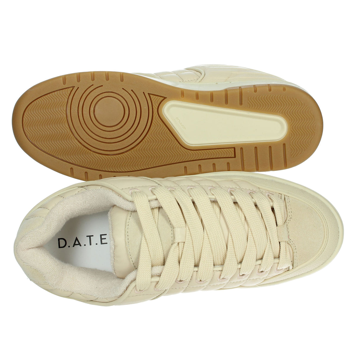 D.A.T.E. Uomo Sneakers bassa M401-SK-SF-BI Beige