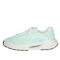 D.A.T.E. Uomo Sneakers bassa M401-VL-DN-FR Bianco/Celeste