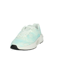 D.A.T.E. Uomo Sneakers bassa M401-VL-DN-FR Bianco/Celeste