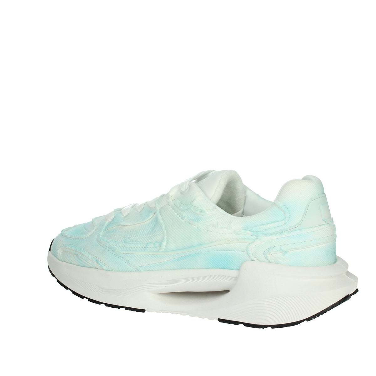 D.A.T.E. Uomo Sneakers bassa M401-VL-DN-FR Bianco/Celeste
