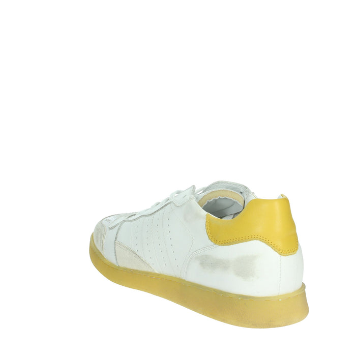 D.A.T.E. Uomo Sneakers bassa M401-SL-LE-HY Bianco/Giallo