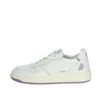 D.A.T.E. Donna Sneakers bassa W401-CR-FT-GP Bianco/Glicine