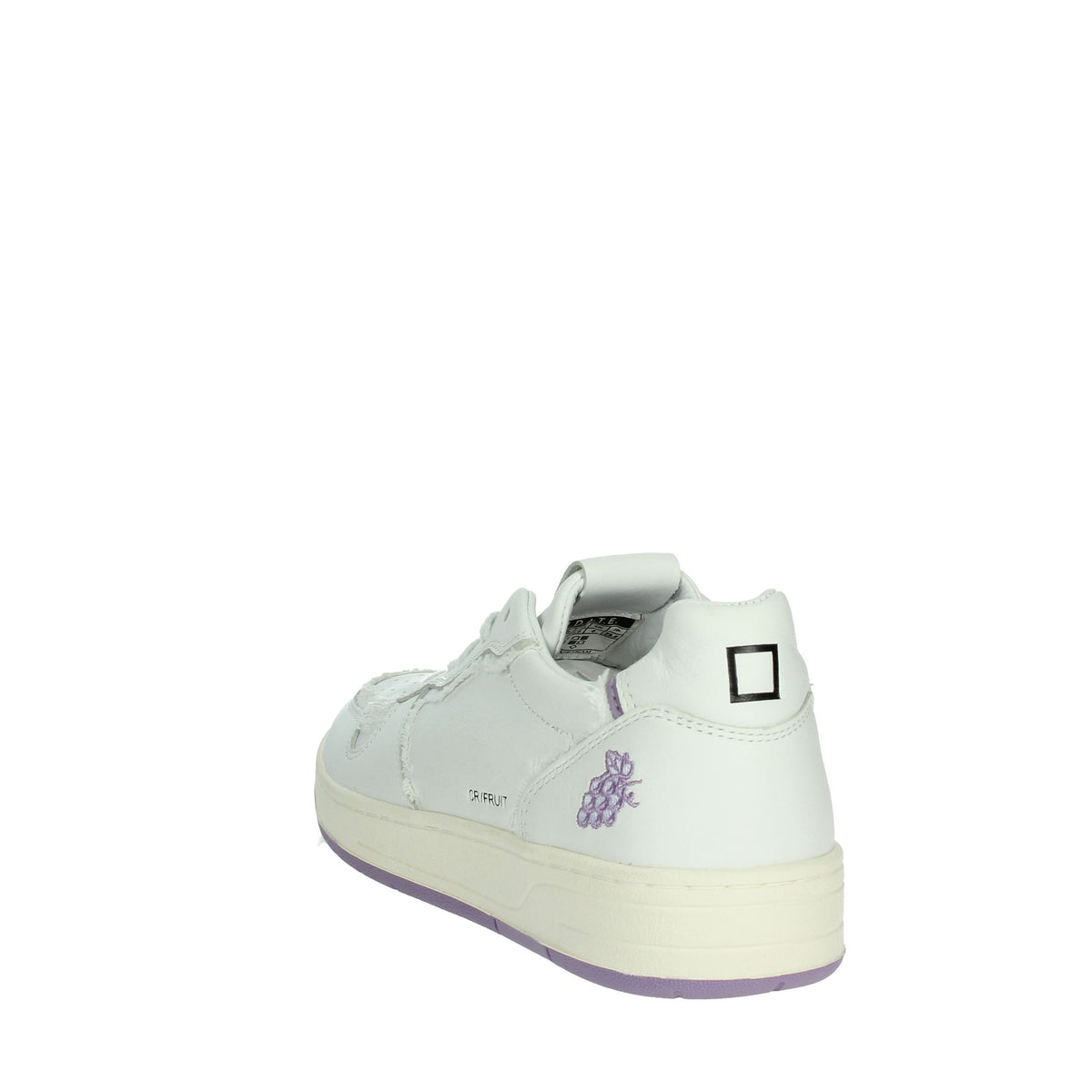 D.A.T.E. Donna Sneakers bassa W401-CR-FT-GP Bianco/Glicine