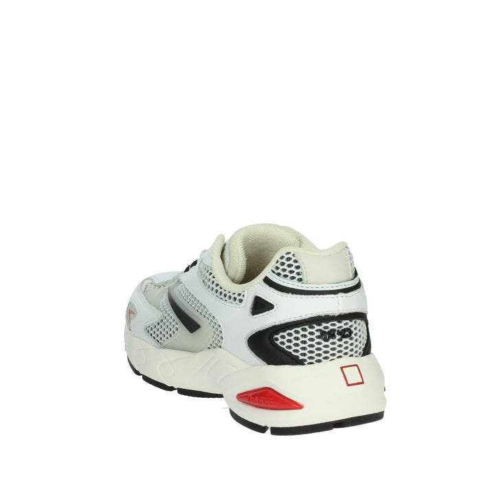 D.A.T.E. Donna Sneakers bassa W401-SN-ME-WB Bianco/Nero