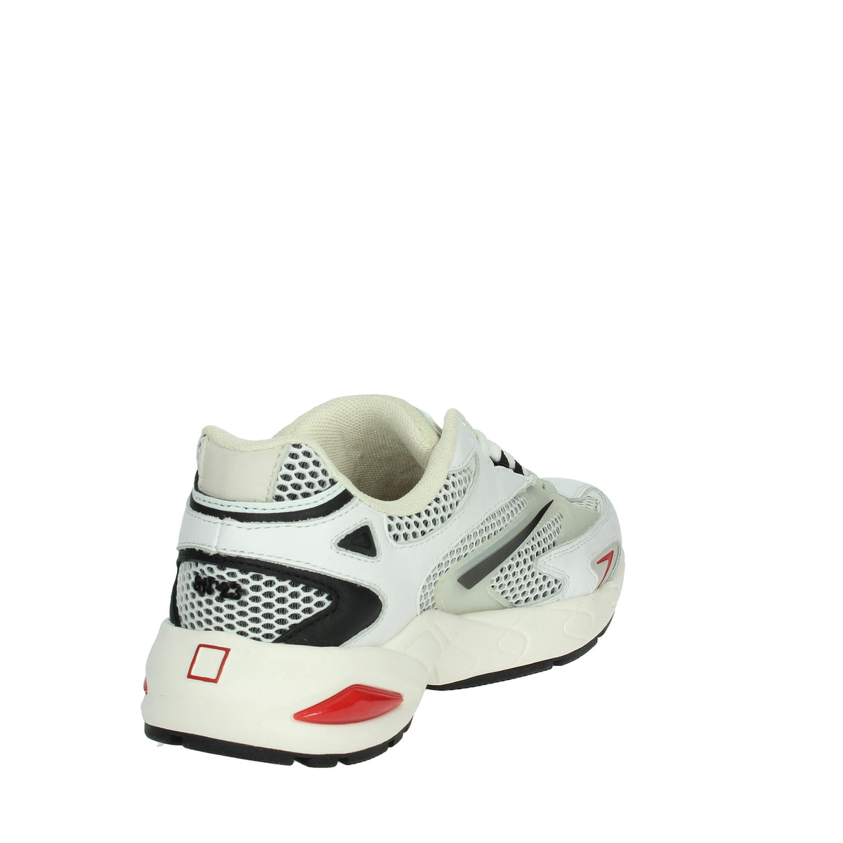 D.A.T.E. Donna Sneakers bassa W401-SN-ME-WB Bianco/Nero