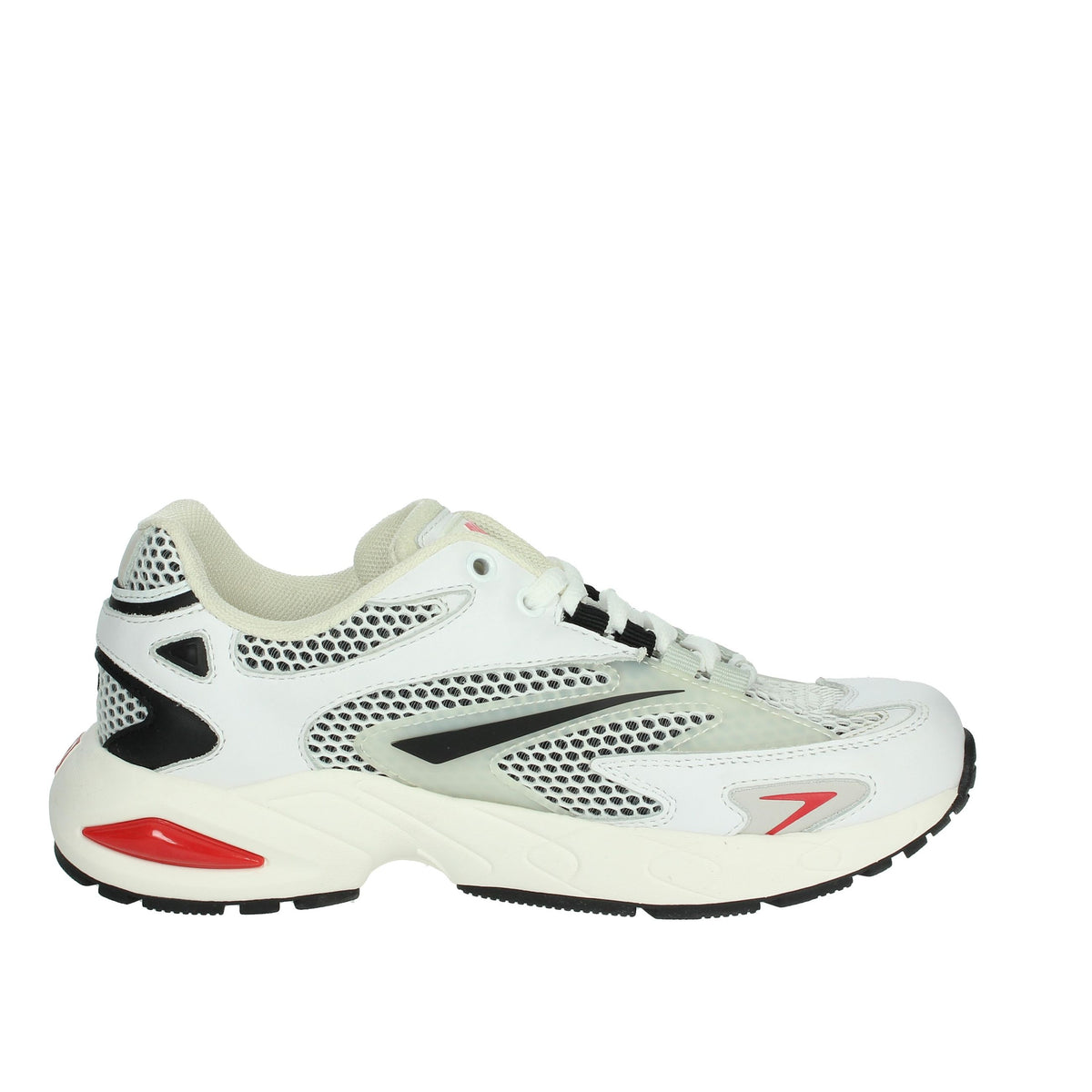 D.A.T.E. Donna Sneakers bassa W401-SN-ME-WB Bianco/Nero
