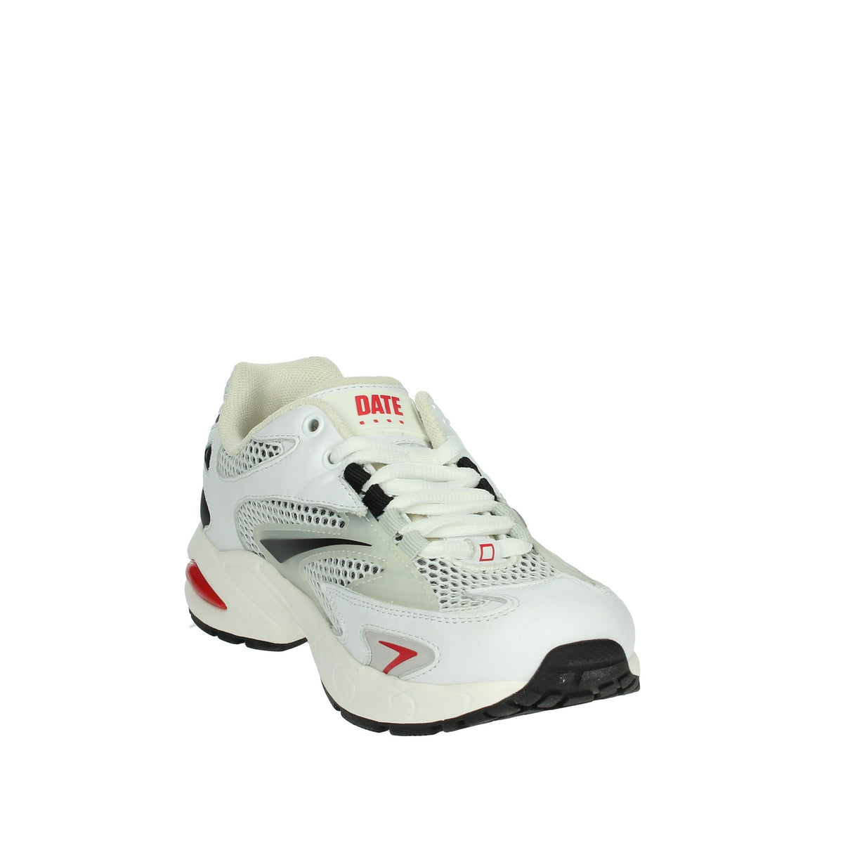 D.A.T.E. Donna Sneakers bassa W401-SN-ME-WB Bianco/Nero
