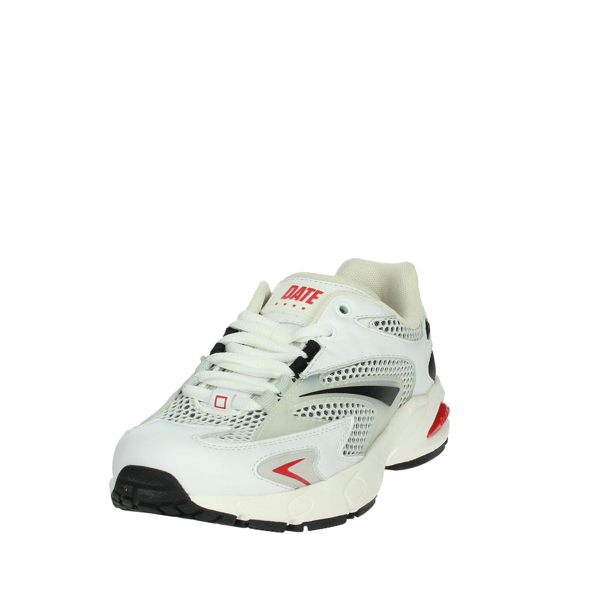 D.A.T.E. Donna Sneakers bassa W401-SN-ME-WB Bianco/Nero