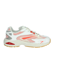 D.A.T.E. Donna Sneakers bassa W401-SN-ME-WR Bianco/Rosso