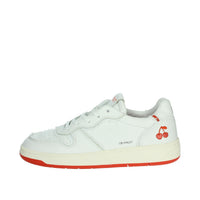 D.A.T.E. Donna Sneakers bassa W401-CR-FT-CH Bianco/Arancione